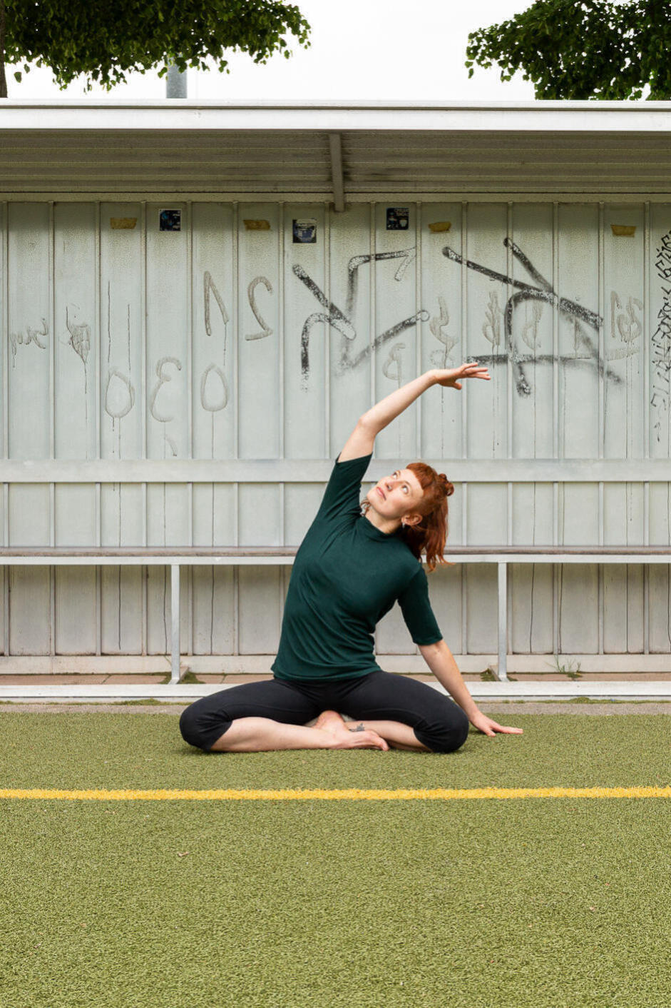 Yoga Seitbeuge Sitzposition