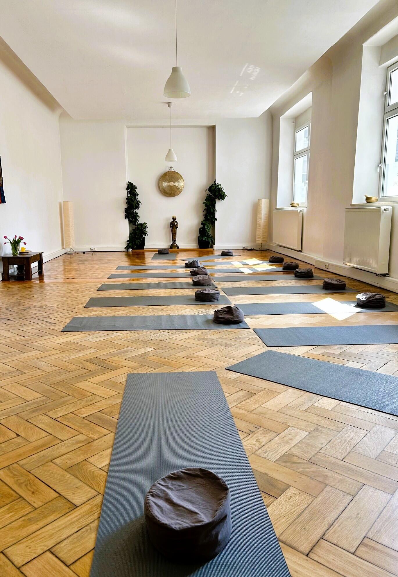 Yogaraum im Yoga Mandiram München