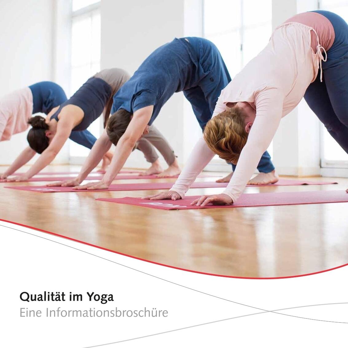 Broschüre Qualität im Yoga